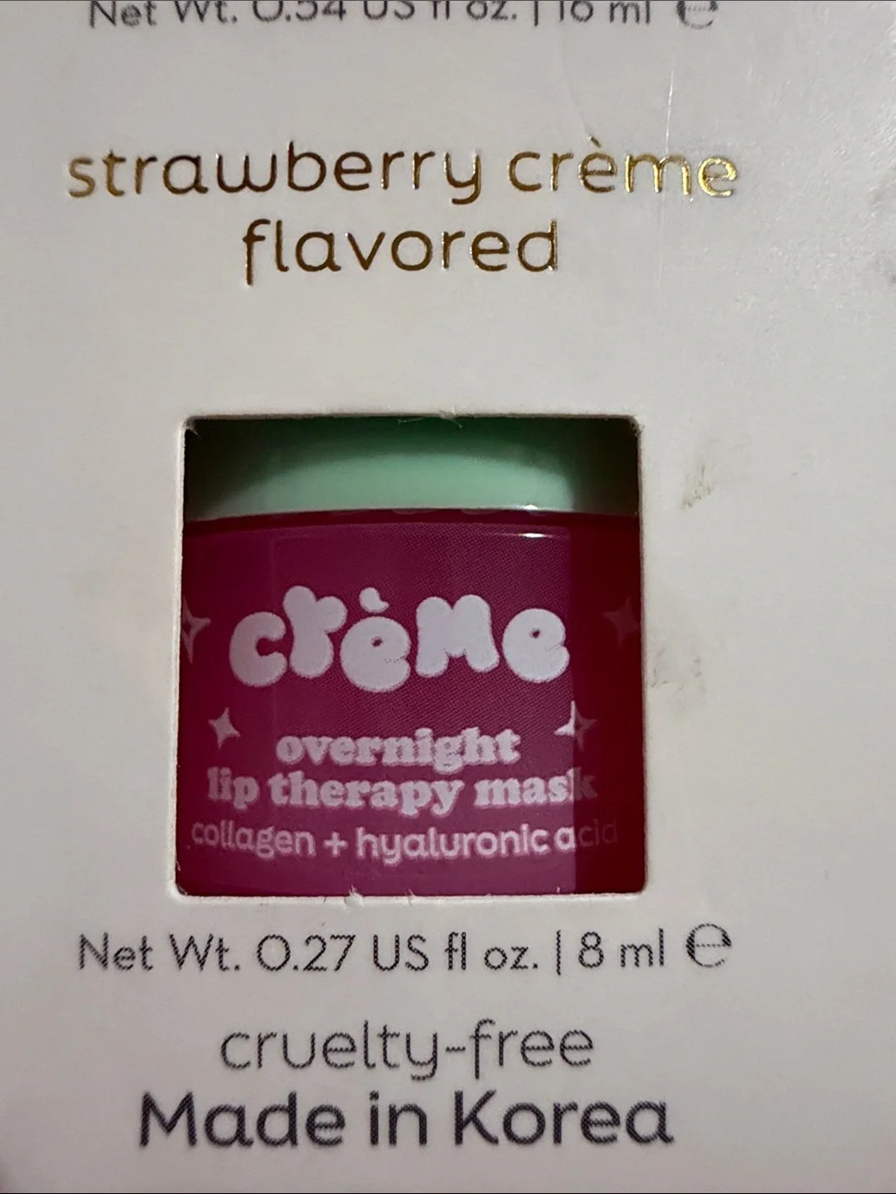 crème Moisturizing Remedy Strawberry Crème Lip Balm & Masque —